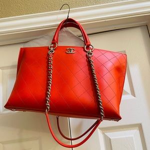 Red Chanel bag